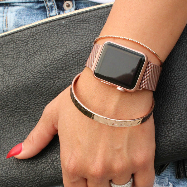 Magnetic Chain Apple Watch Strap - Rose Gold – Coconut Lane