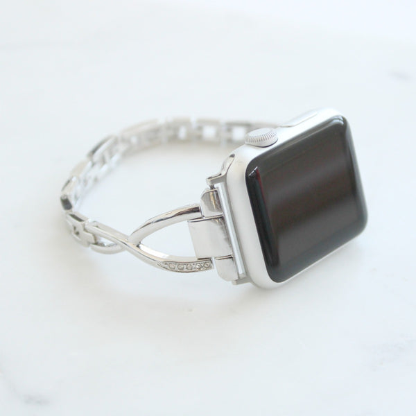 Kendra Scott Women's Alex 5 Link Black Stainless Steel Bracelet Apple Watch  Band | Dillard's