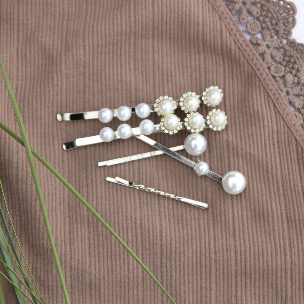 Pearl Bobby Pin Set Hair Bobby Pins Sweet Lemon Boutique 